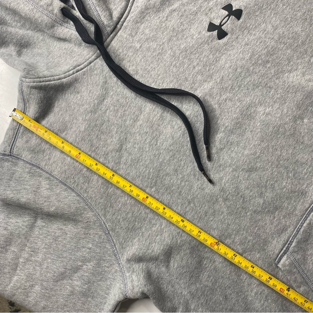 Under Armour Basic Grey And Black Pullover Hoodie… - image 4